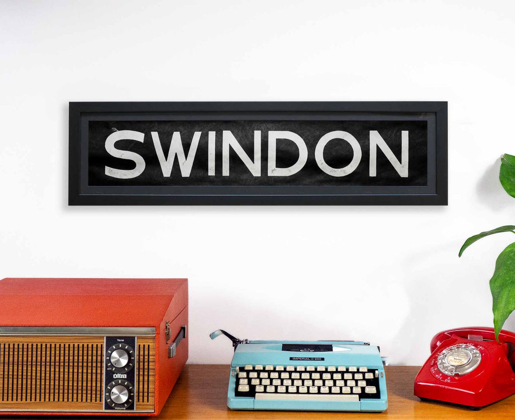 Swindon 1986 Framed Bus Blind