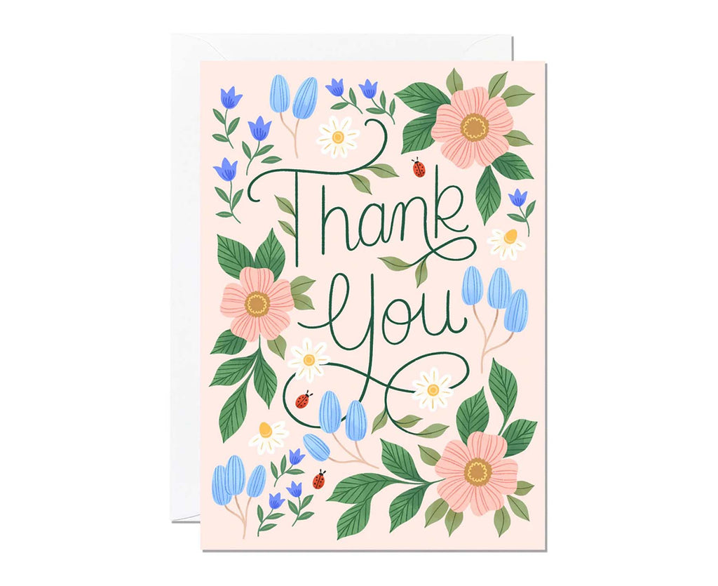 Floral Thank You Card