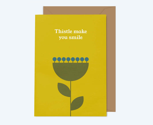 Thistle Make You Smile Bloom card