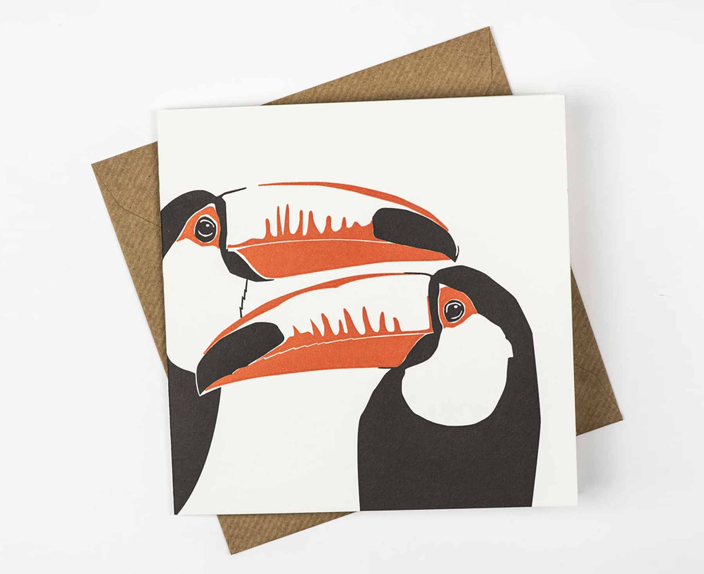 Toucans in Love Letterpress card