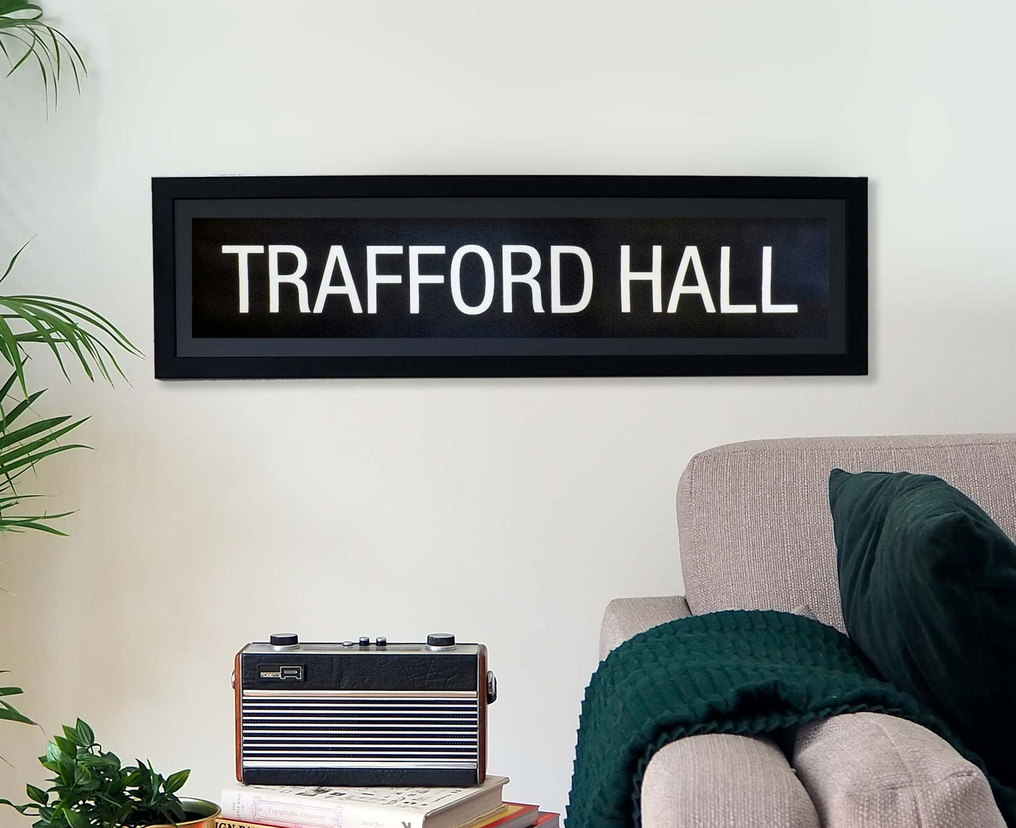 Trafford Hall Framed Bus Blind