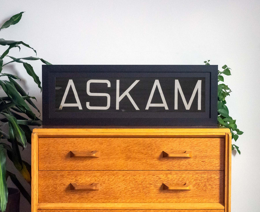 Askam 1960s Framed Bus Blind