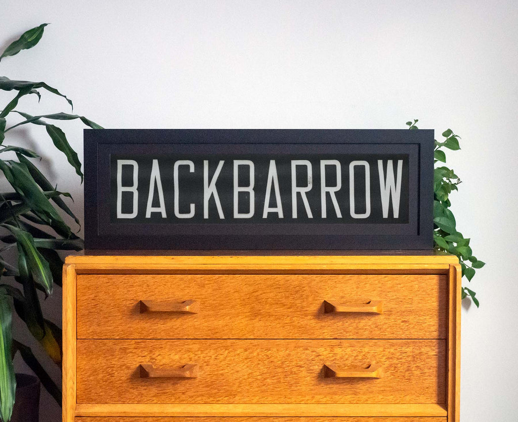 Backbarrow 1960s Framed Bus Blind