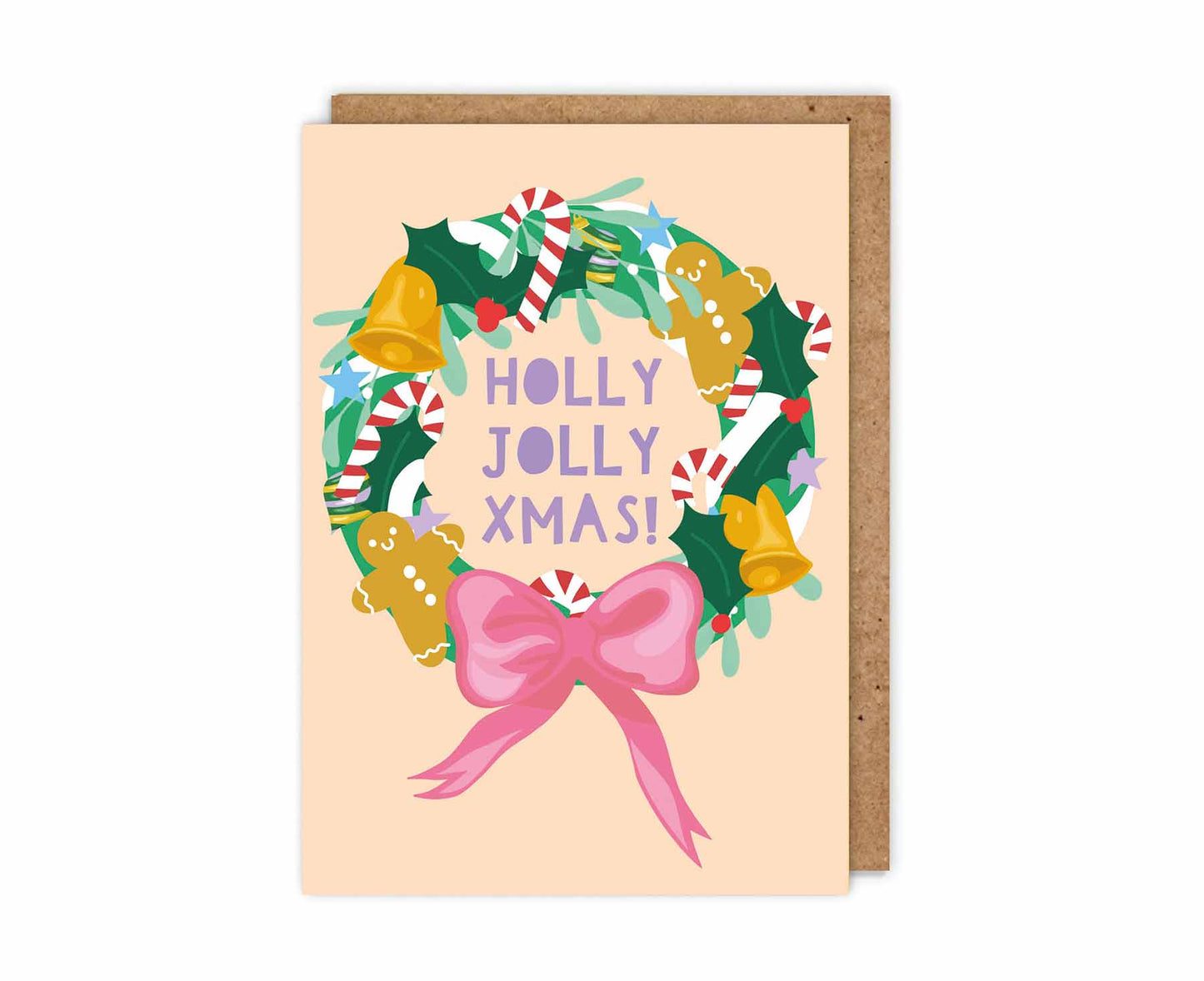 Holly Jolly Xmas Christmas Card