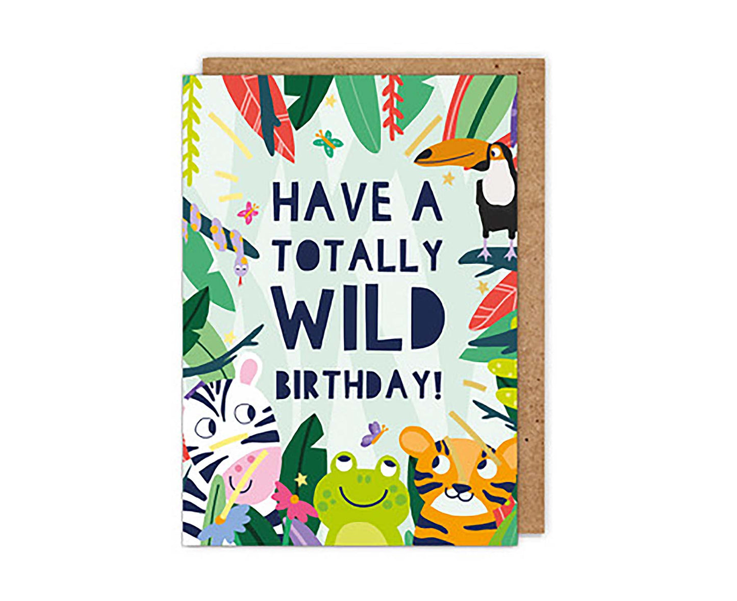 Gold Foiled Wild Birthday! Kids Birthday Card