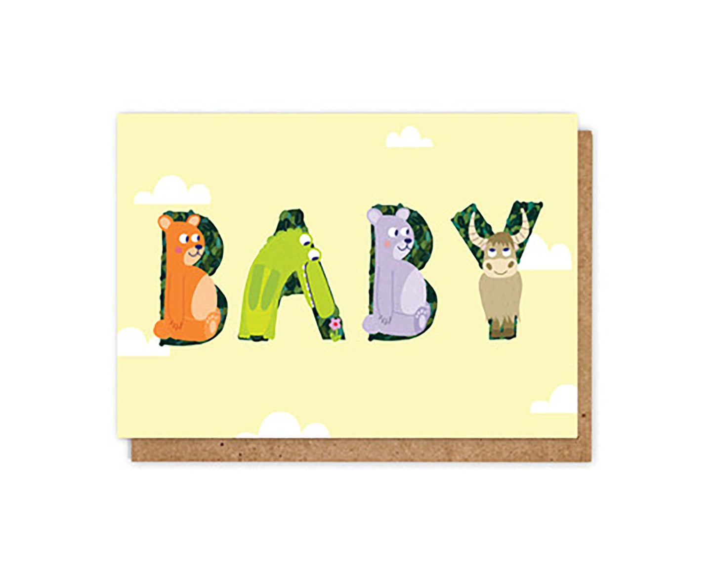 Animal Alphabet New Baby Card