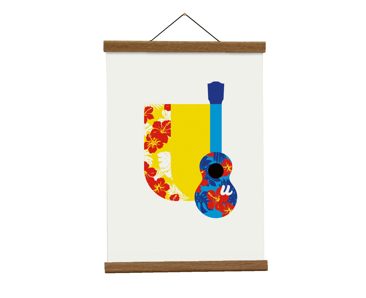 Letter U ukulele print