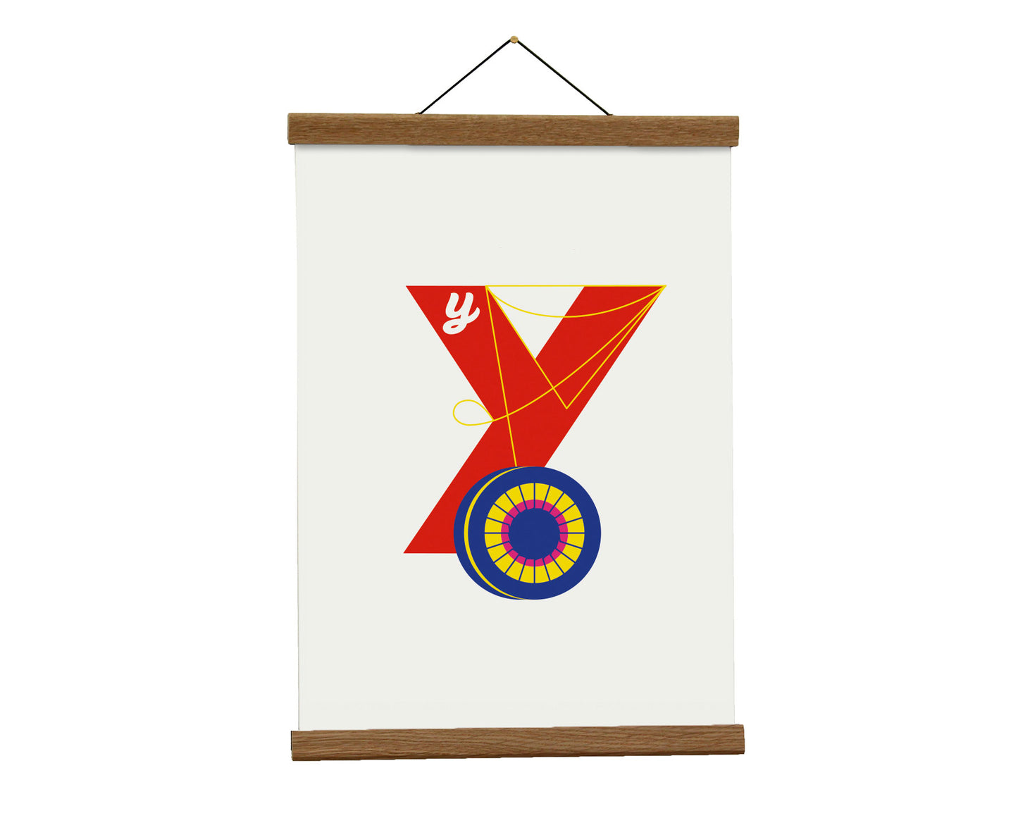 Letter Y yoyo print