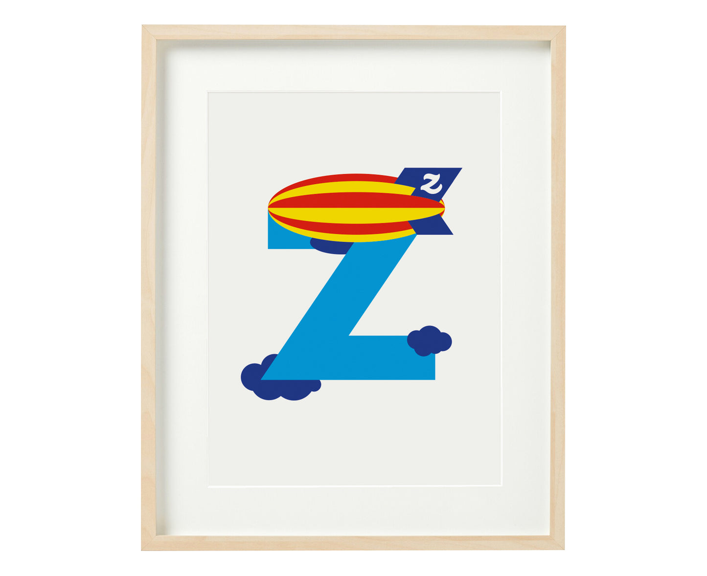 Letter Z zeppelin print