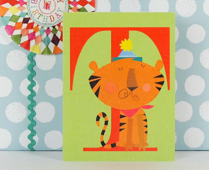 T for Tiger Mini Letter Card